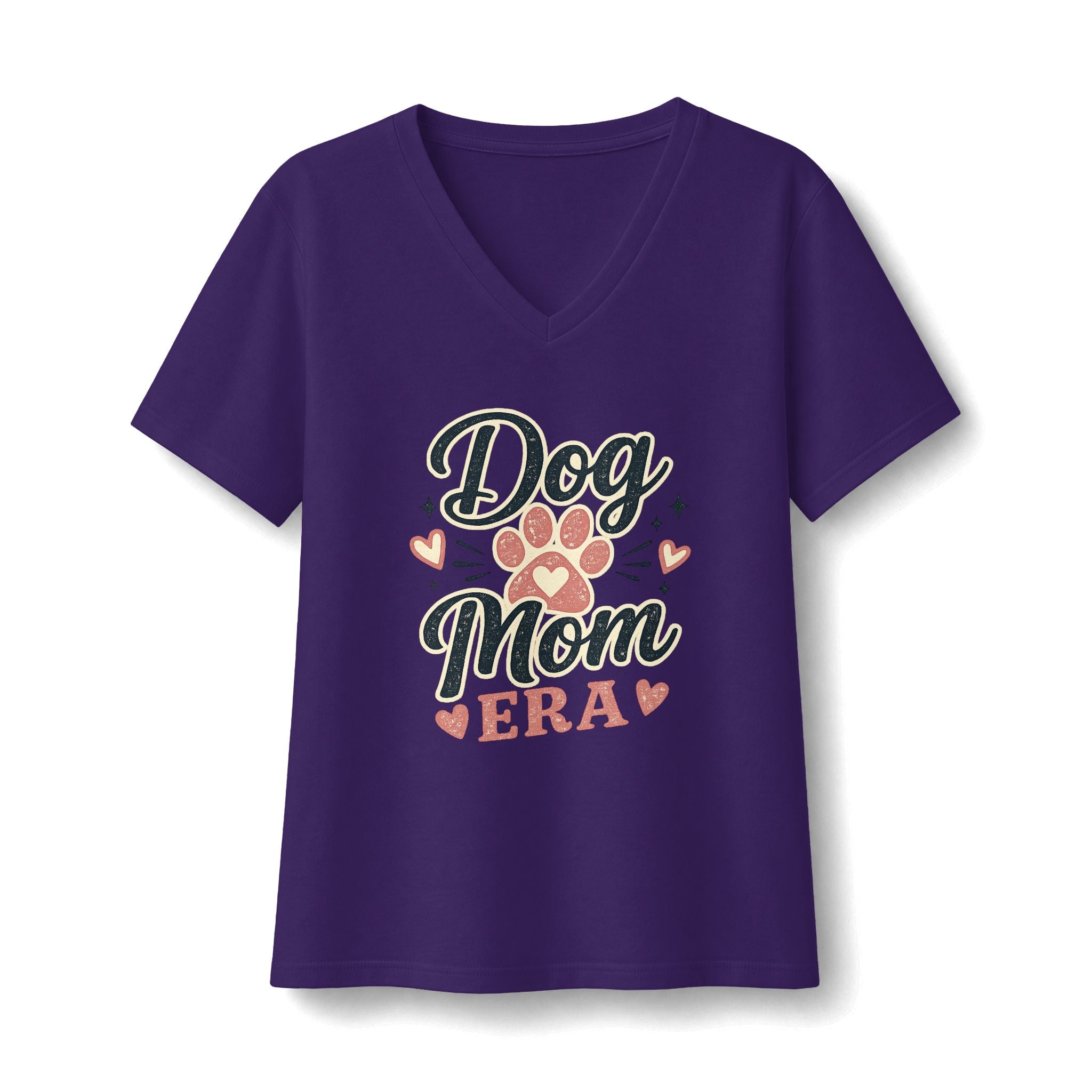 Dog Mom Era Vintage Graphic Tee | Blush