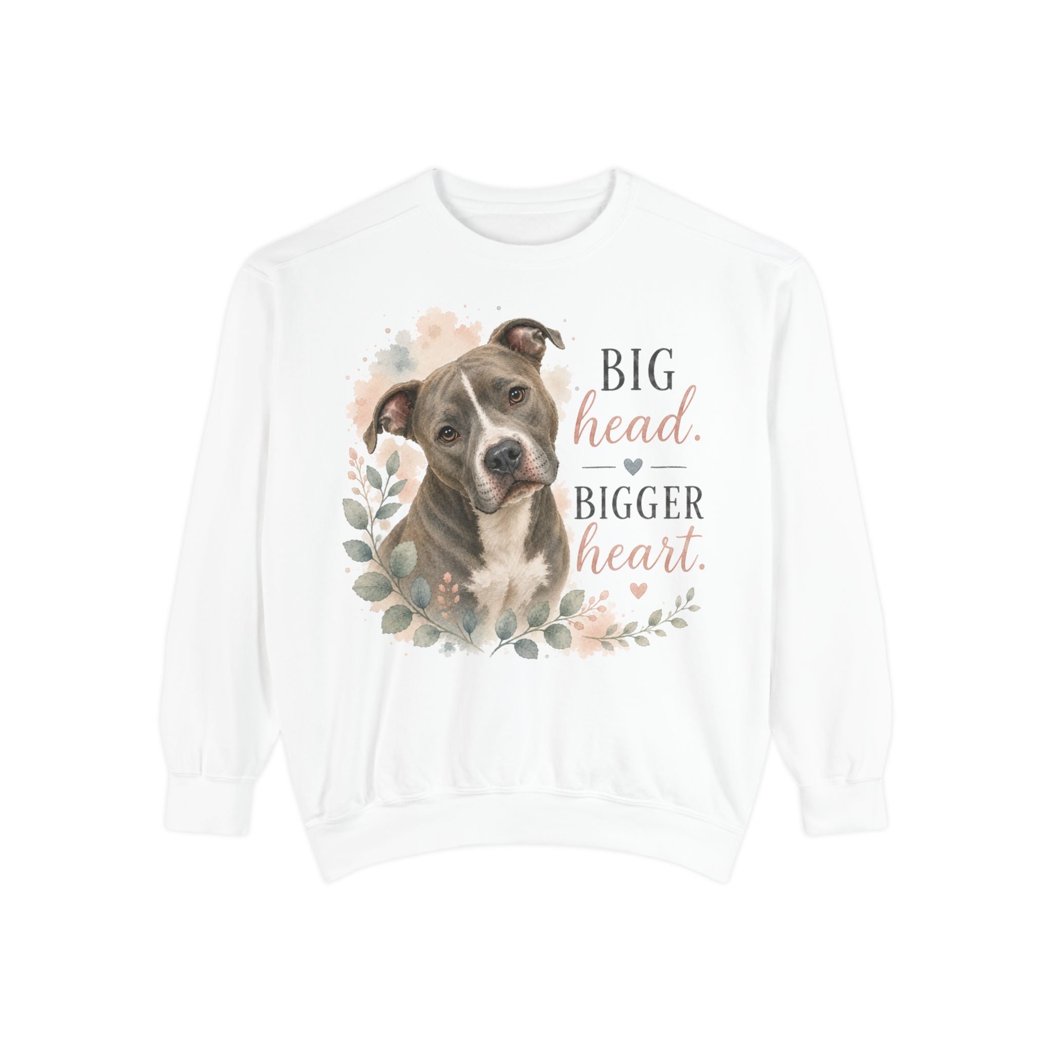 Pit Bull Crewneck Sweatshirt | Big Head, Bigger Heart