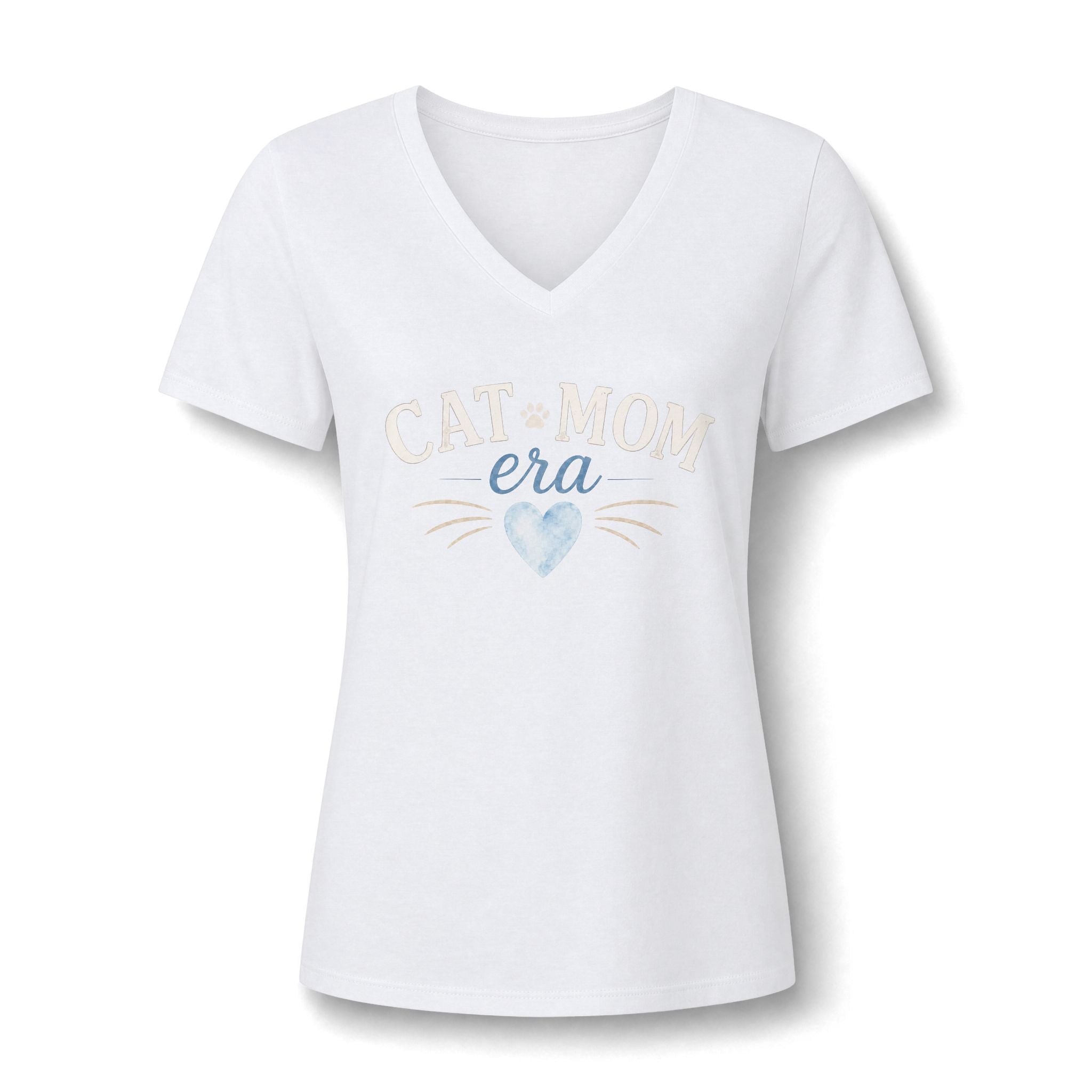 Cat Mom Era Vintage Graphic Tee | Dusty Blue