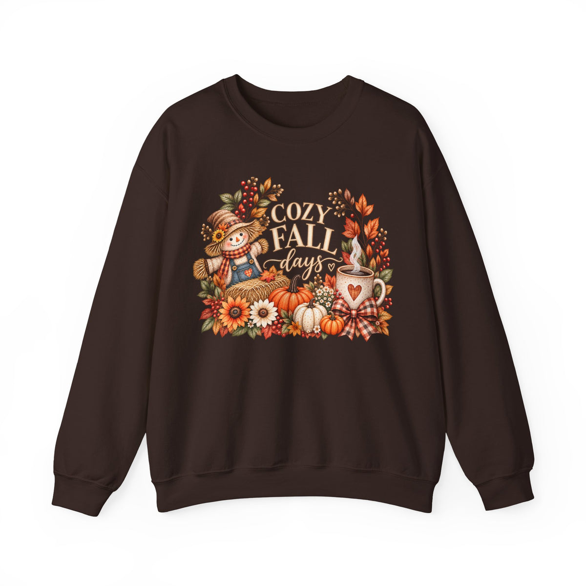 Cozy Fall Days Scarecrow Sweatshirt