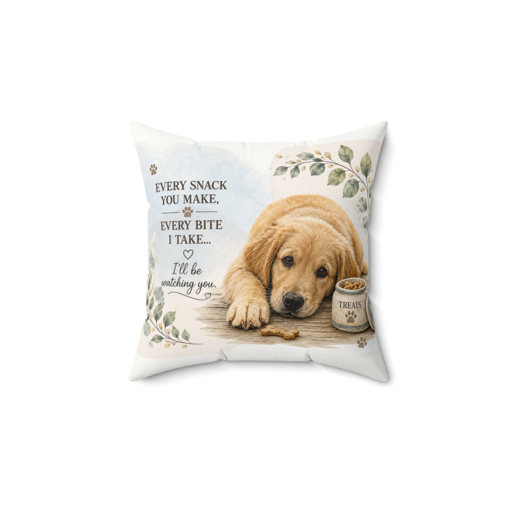 Golden Retriever Pillow | Every Snack You Make