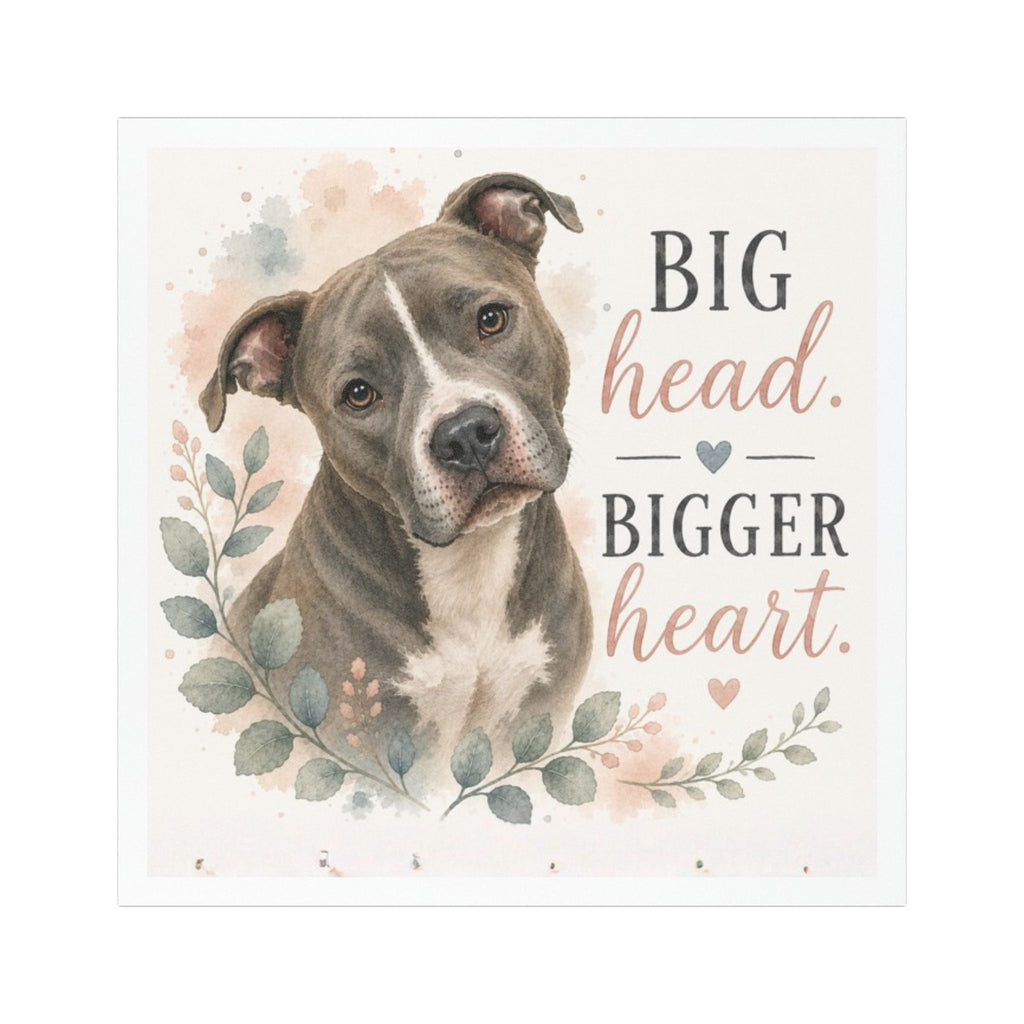 Big Head, Bigger Heart Magnet | Blush Watercolor