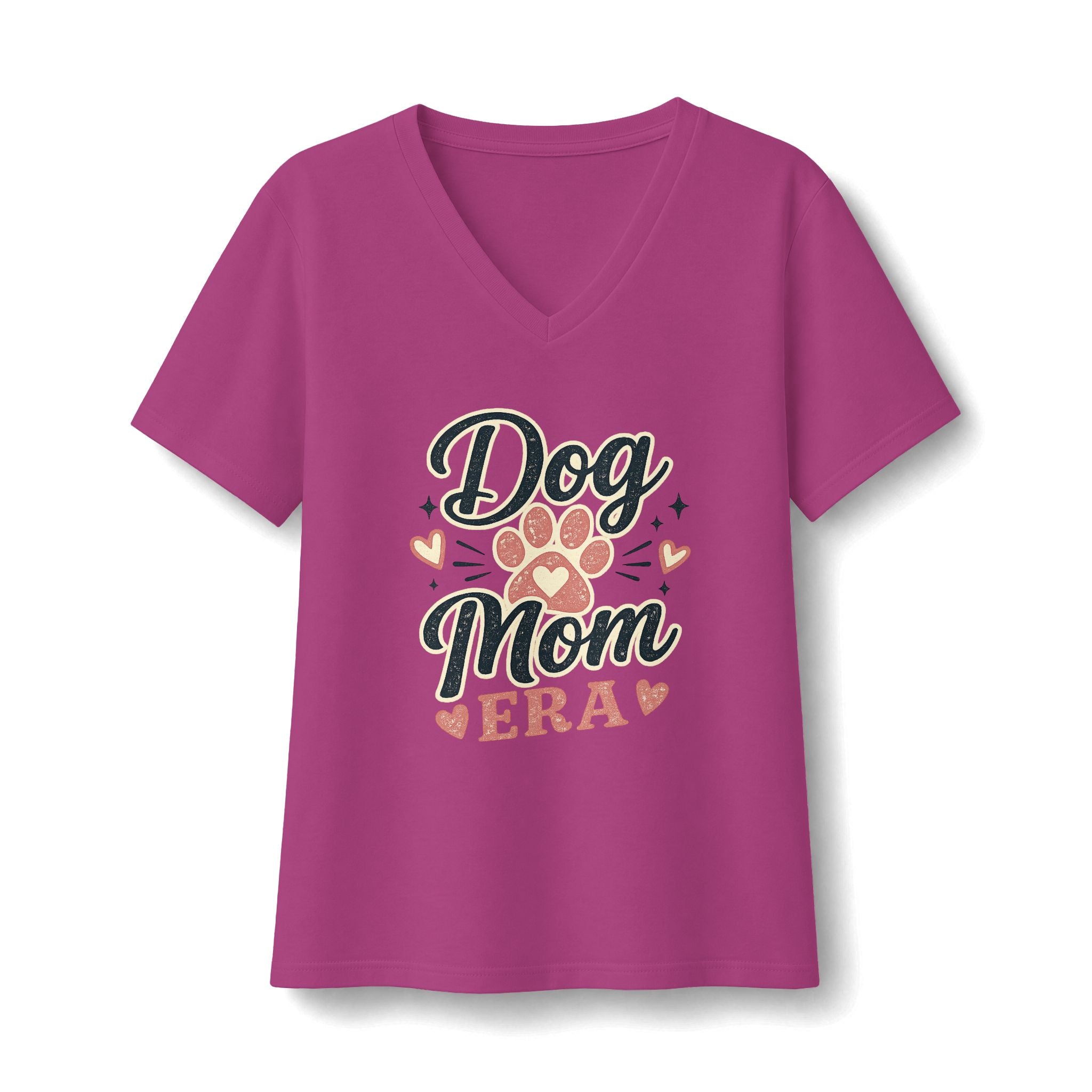 Dog Mom Era Vintage Graphic Tee | Blush