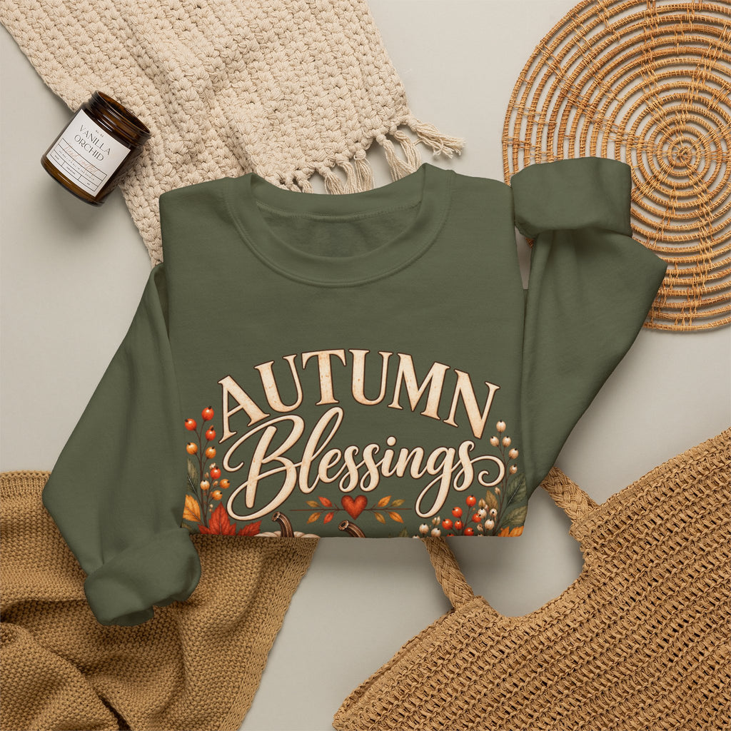 Autumn Blessings Cozy Fall Sweatshirt