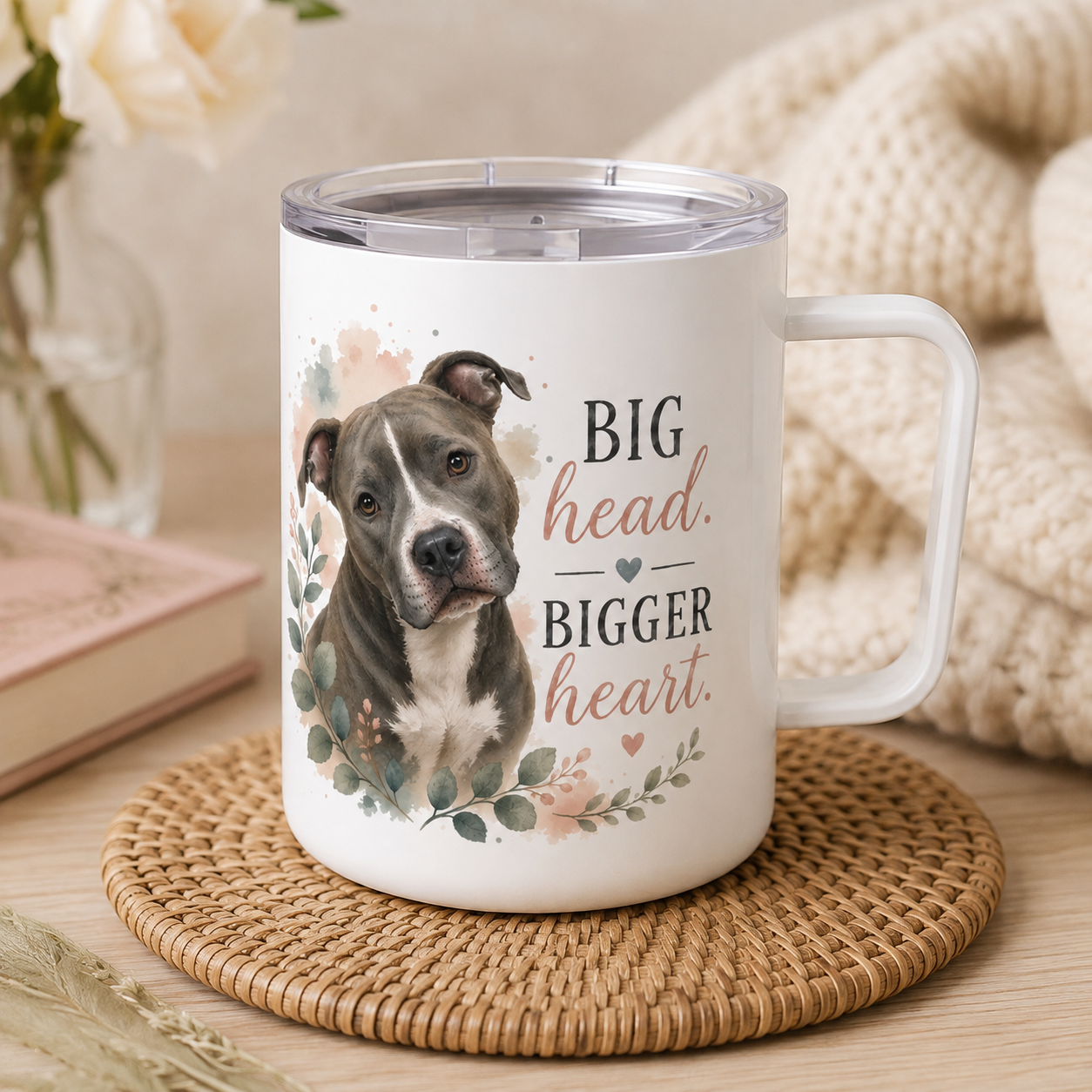 Pit Bull Insulated Mug | Big Head, Bigger Heart