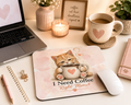 I Need Coffee Right Meow Mouse Pad | Cat Lover Gift