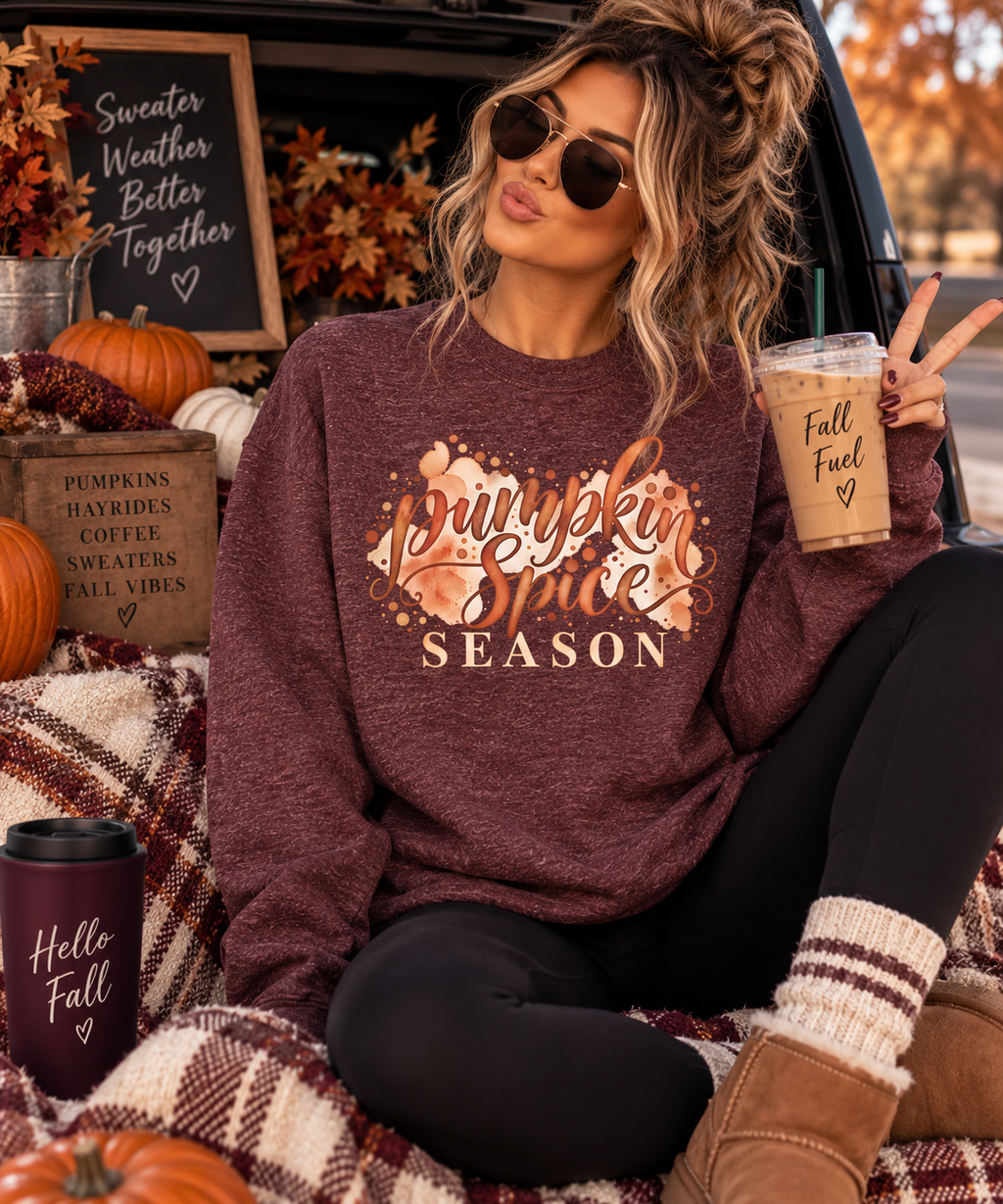 Pumpkin Spice Season Fall Sweatshirt