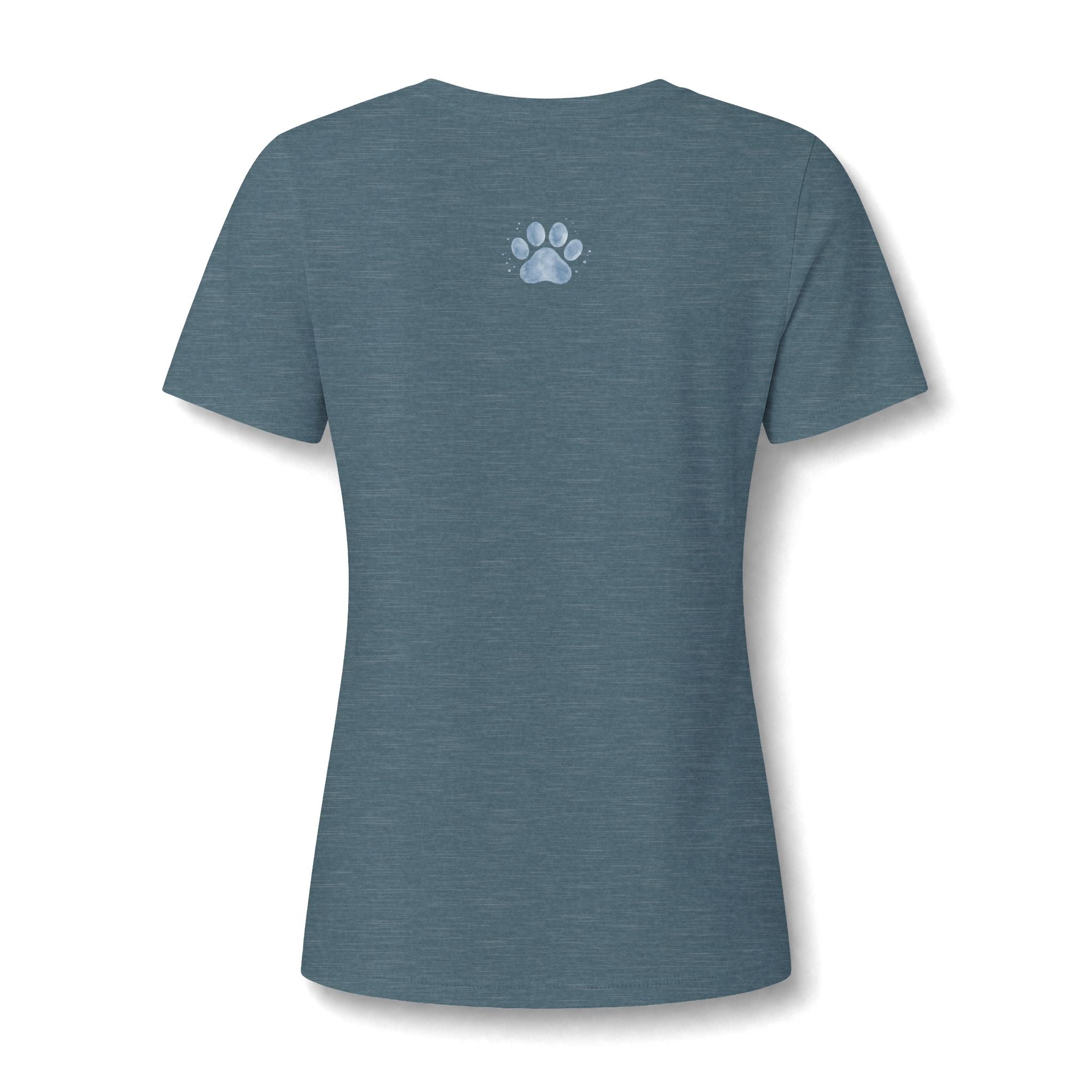 Dog Mom Era V-Neck T-Shirt | Dusty Blue
