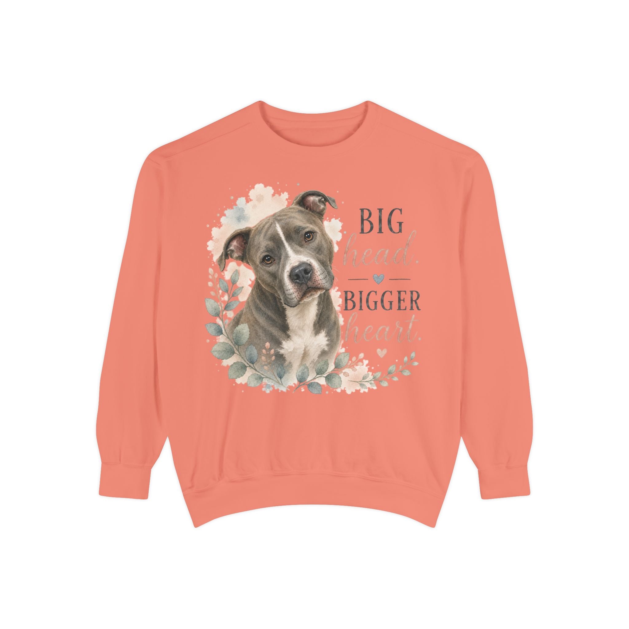 Pit Bull Crewneck Sweatshirt | Big Head, Bigger Heart