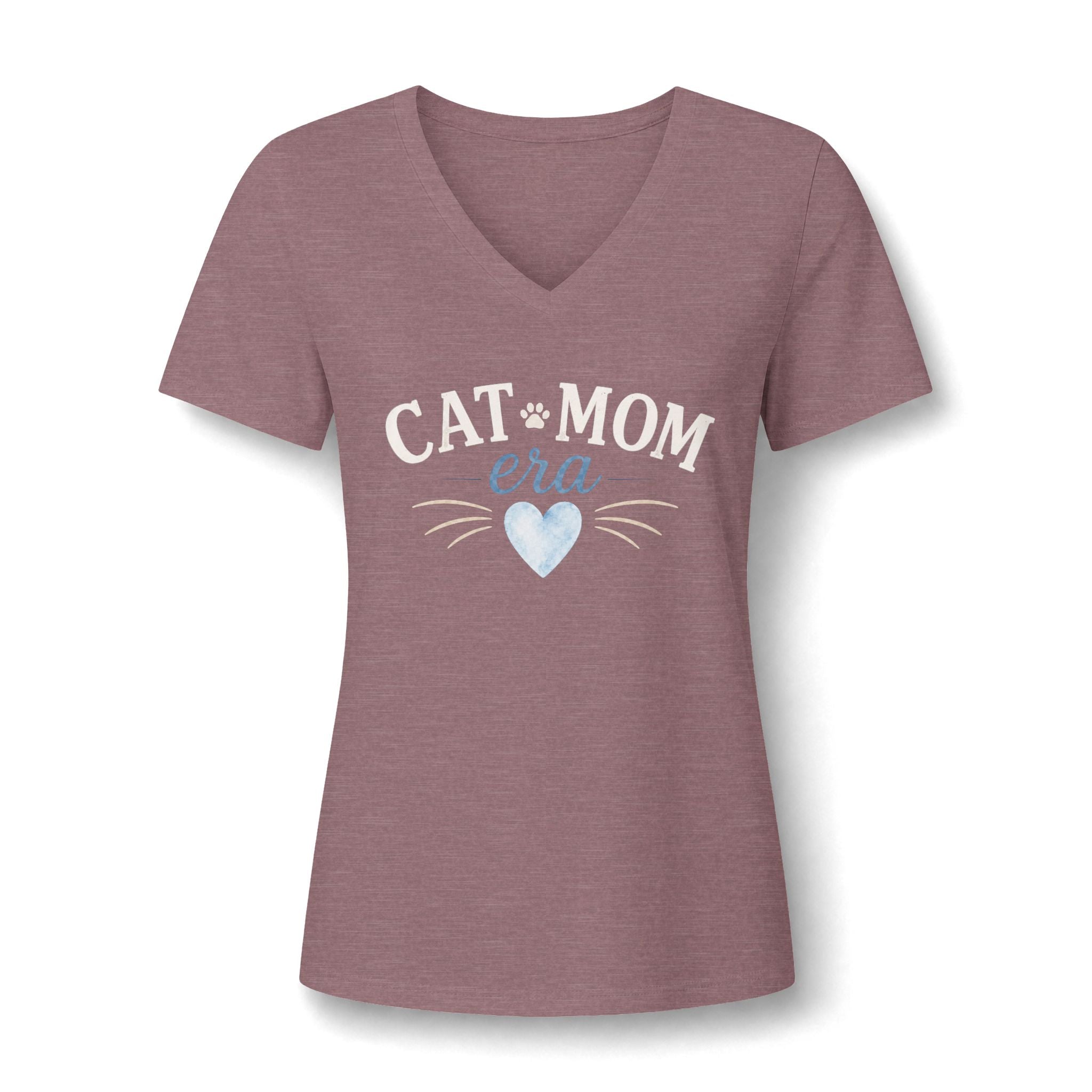 Cat Mom Era Vintage Graphic Tee | Dusty Blue