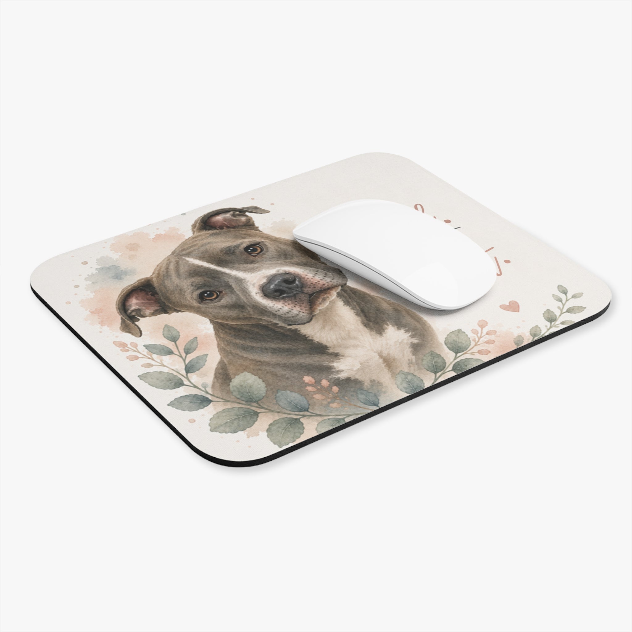 Big Head. Bigger Heart | Pit Bull Mouse Pad
