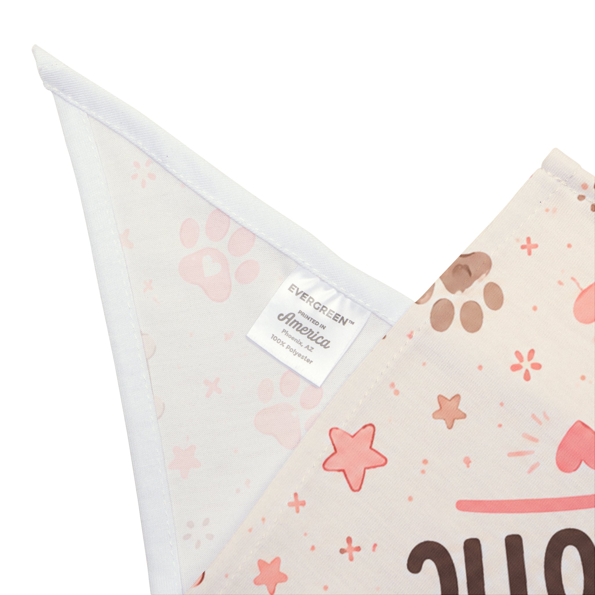 Cute But Chaotic Pet Bandana | Blush Pink & Cream