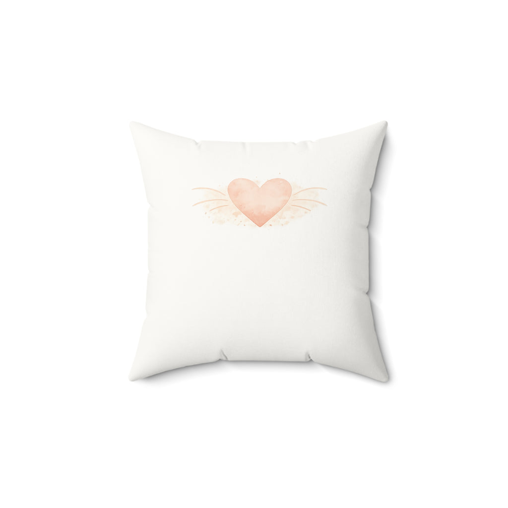 Peek-A-Boo Cat Pillow | Watercolor