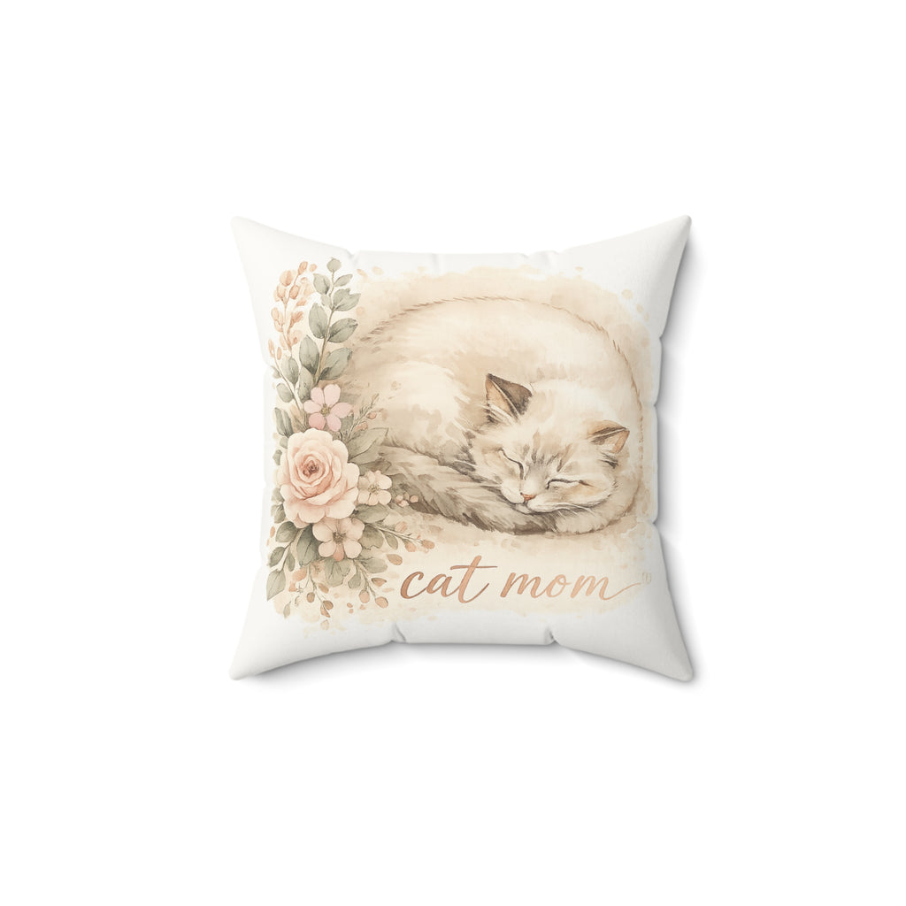 Sleeping Cat Mom Pillow