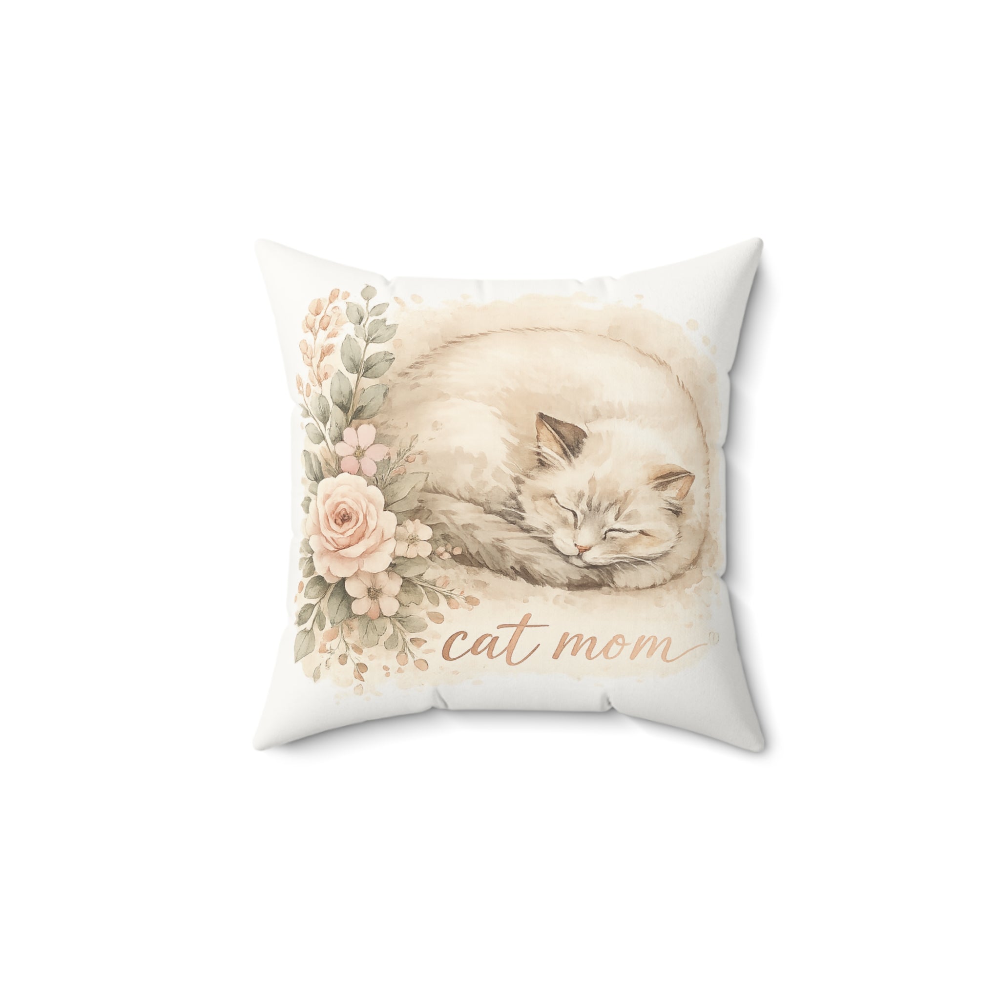 Sleeping Cat Mom Pillow