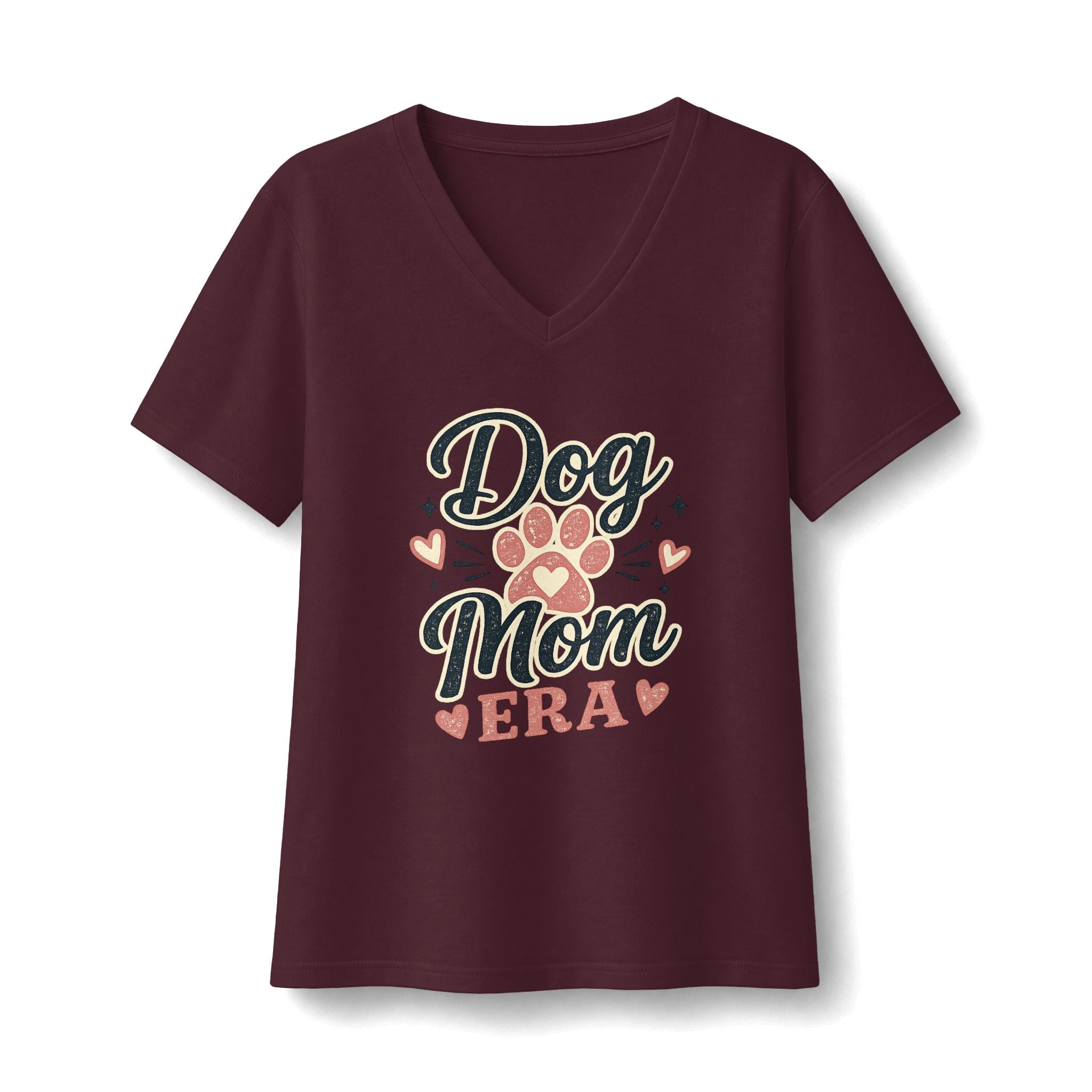 Dog Mom Era Vintage Graphic Tee | Blush