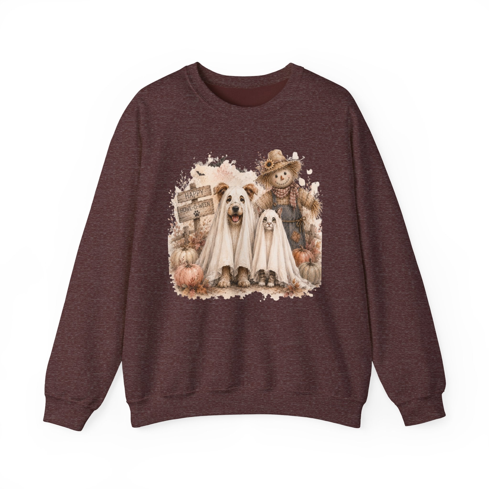 Spooky Paws Halloween Crewneck Sweatshirt | Cute Halloween Dogs