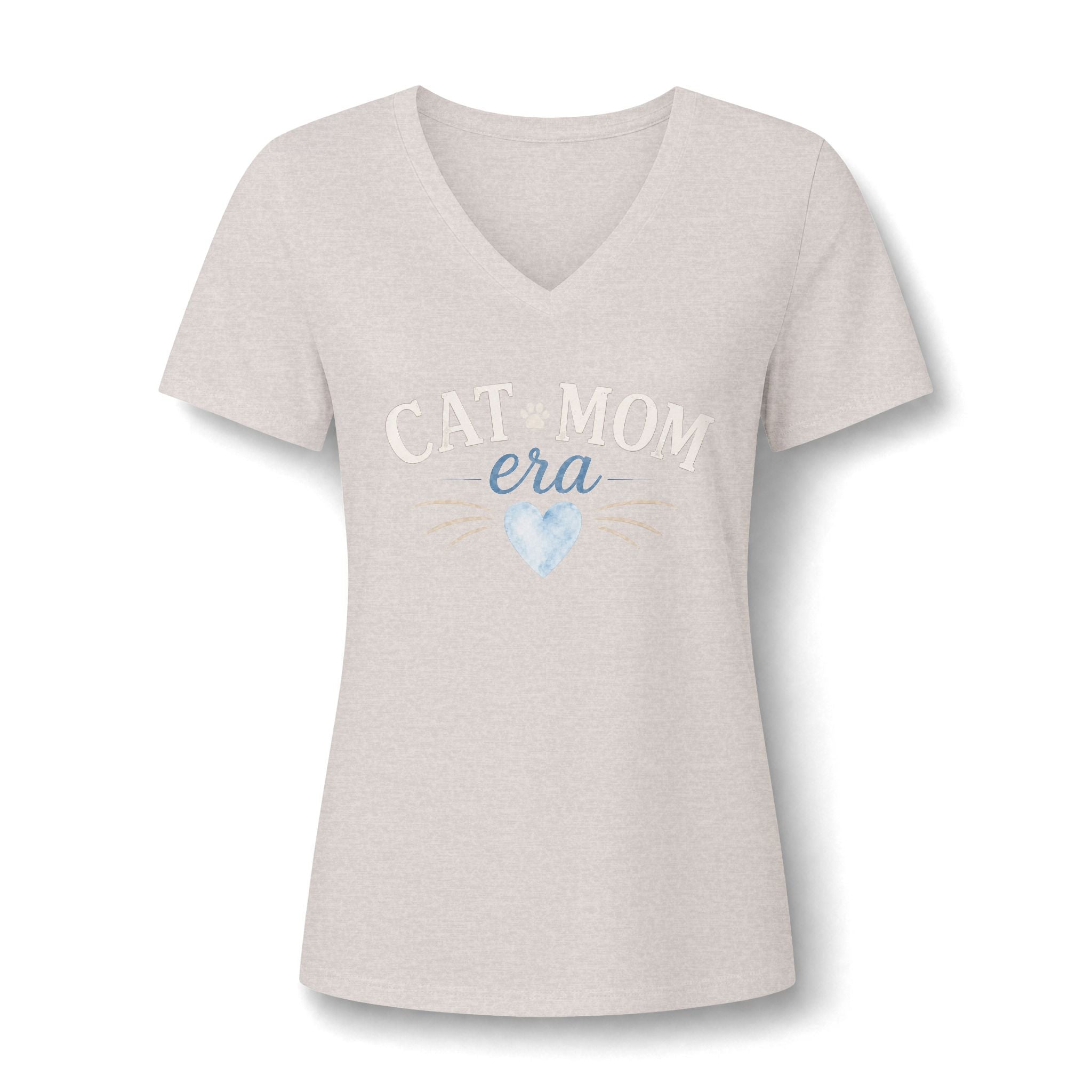 Cat Mom Era Vintage Graphic Tee | Dusty Blue