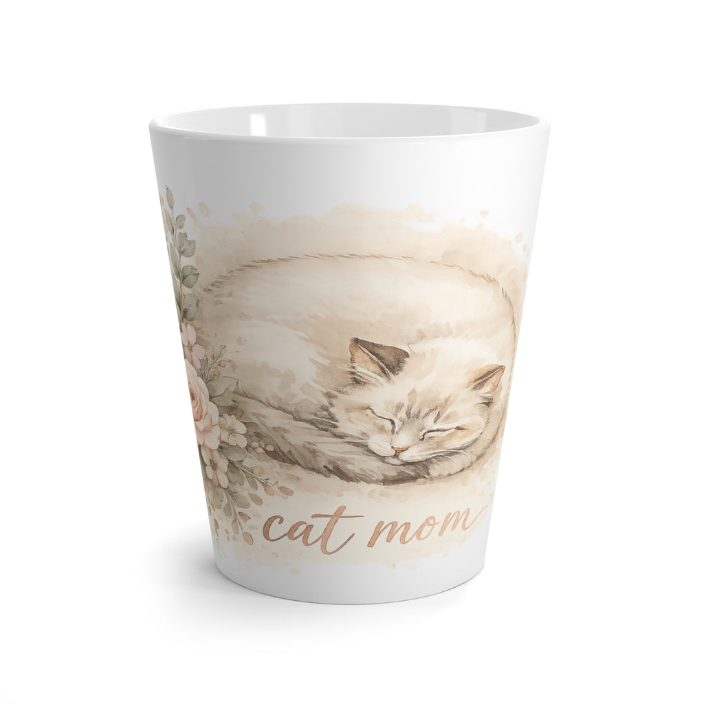 Sleeping Cat Mom Mug | Watercolor