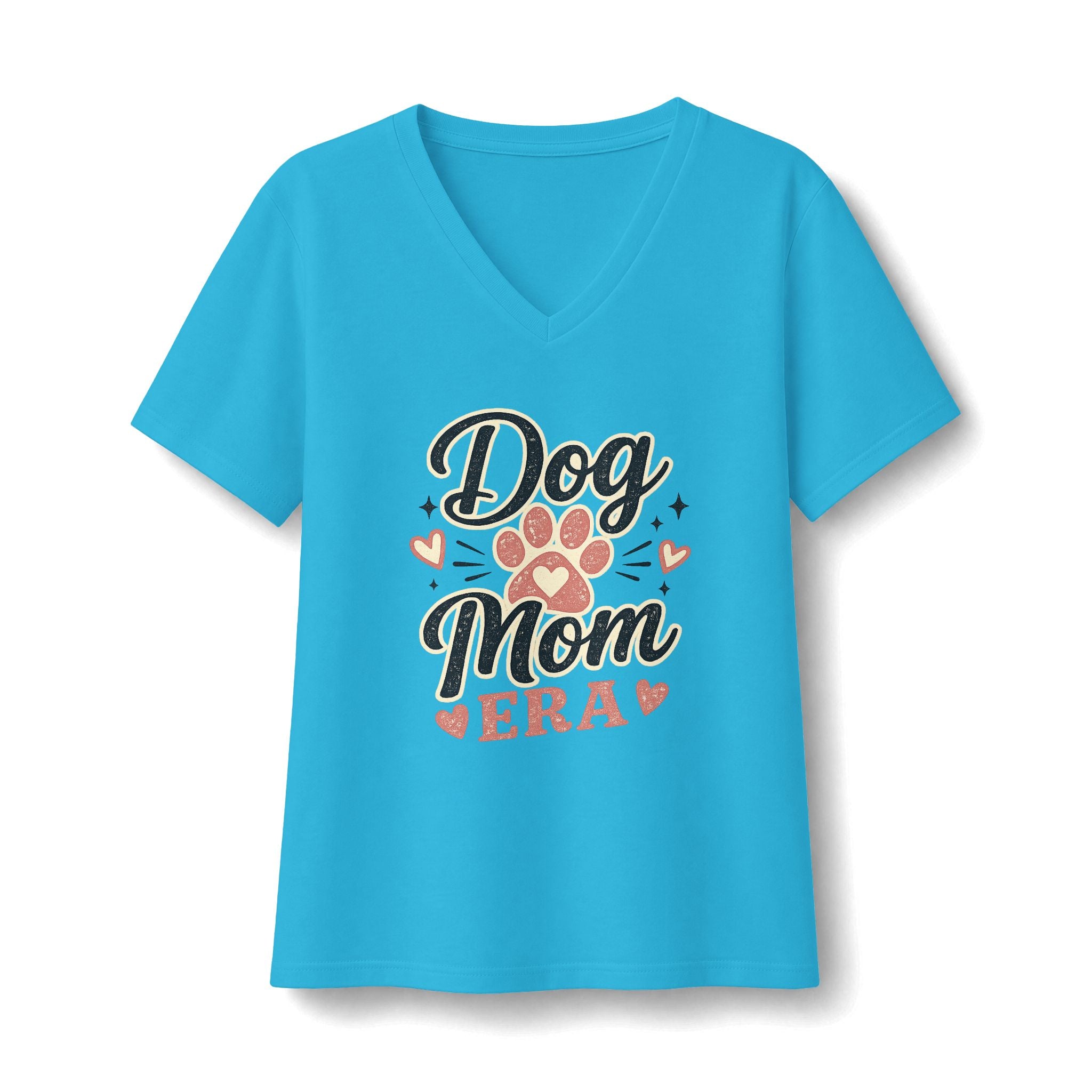 Dog Mom Era Vintage Graphic Tee | Blush