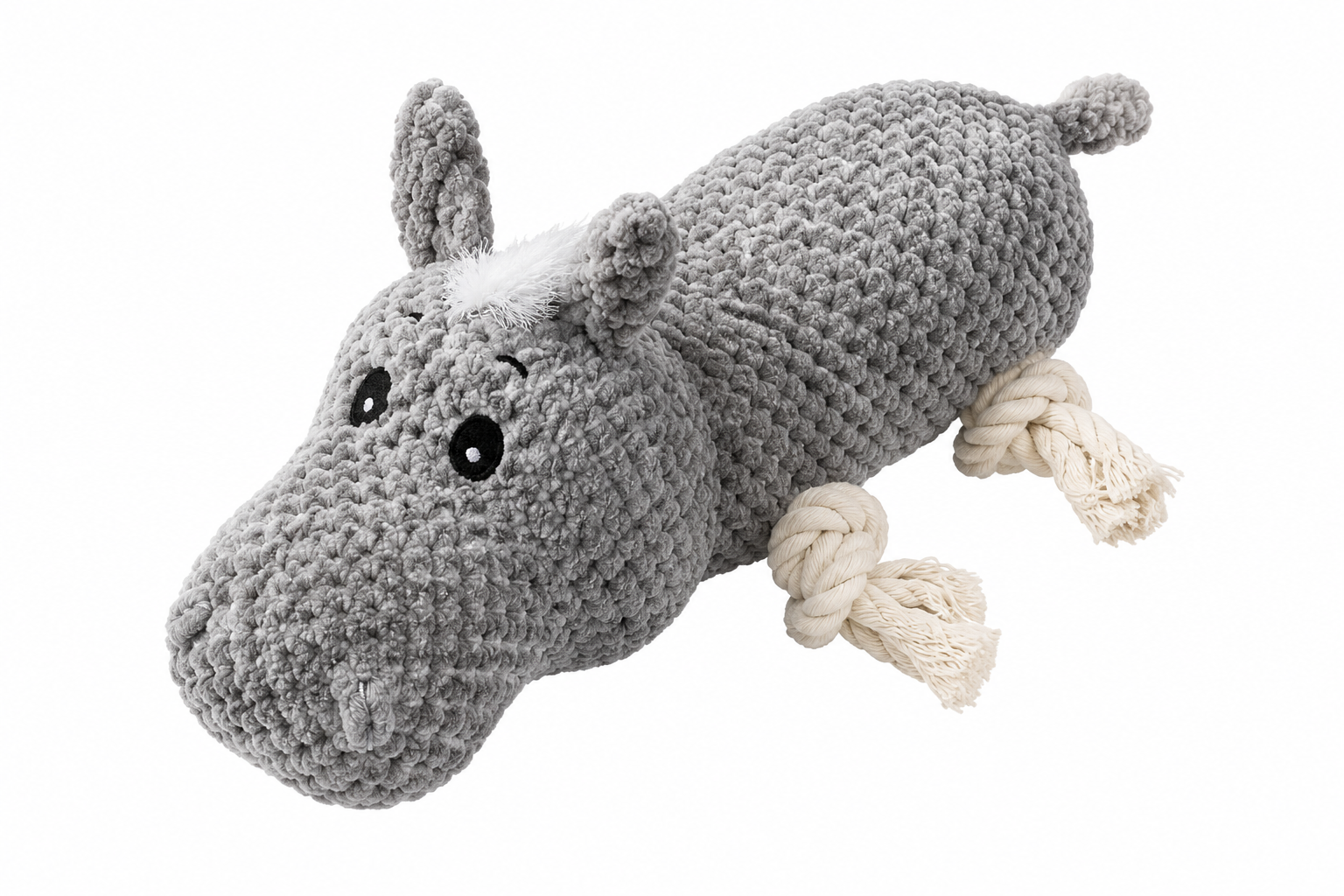 Knotted Plush Squeaker Dog Toy