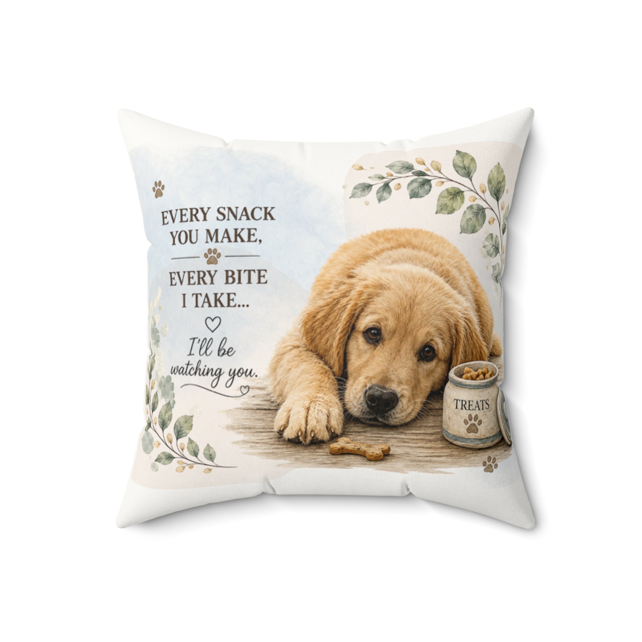 Golden Retriever Pillow | Every Snack You Make