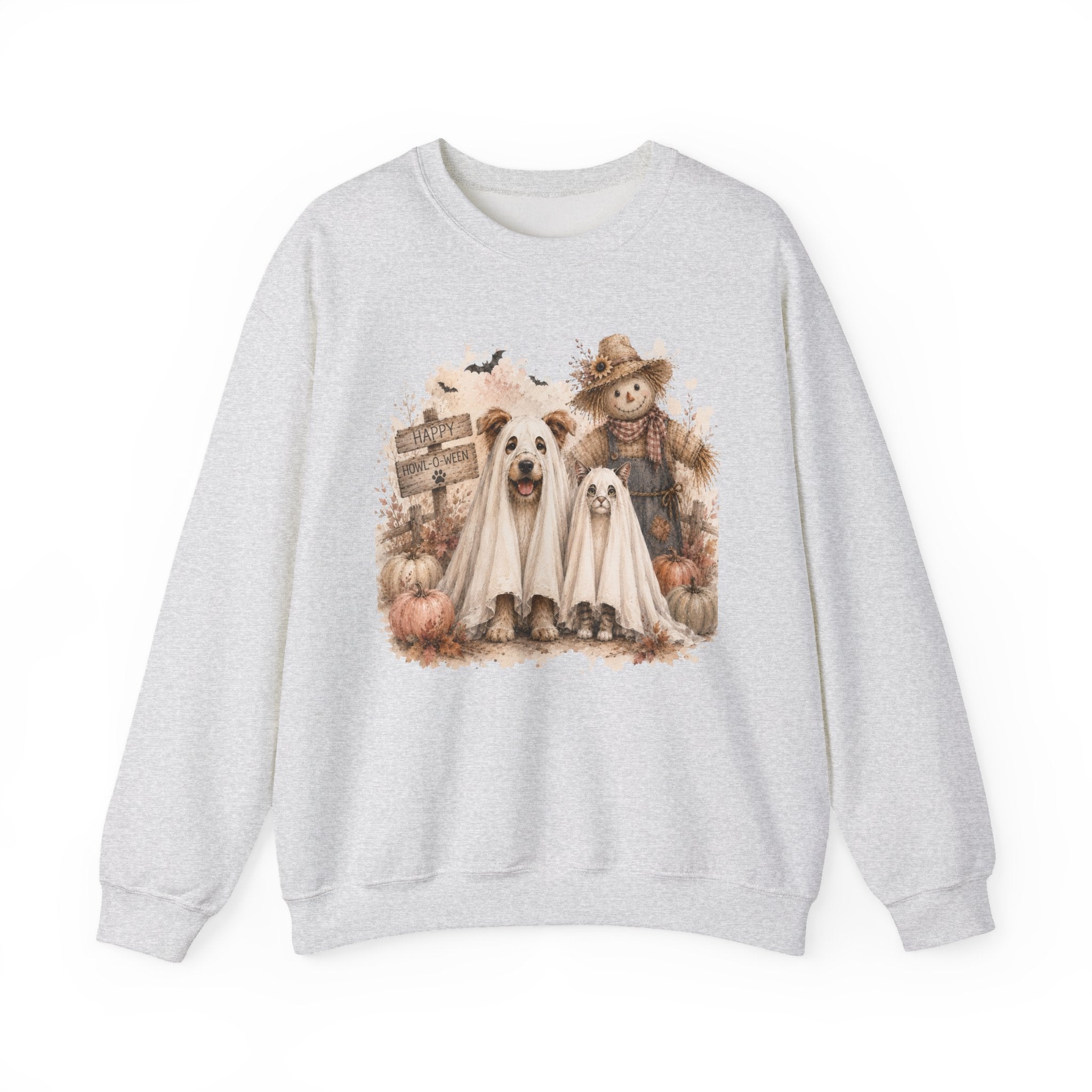 Spooky Paws Halloween Crewneck Sweatshirt | Cute Halloween Dogs