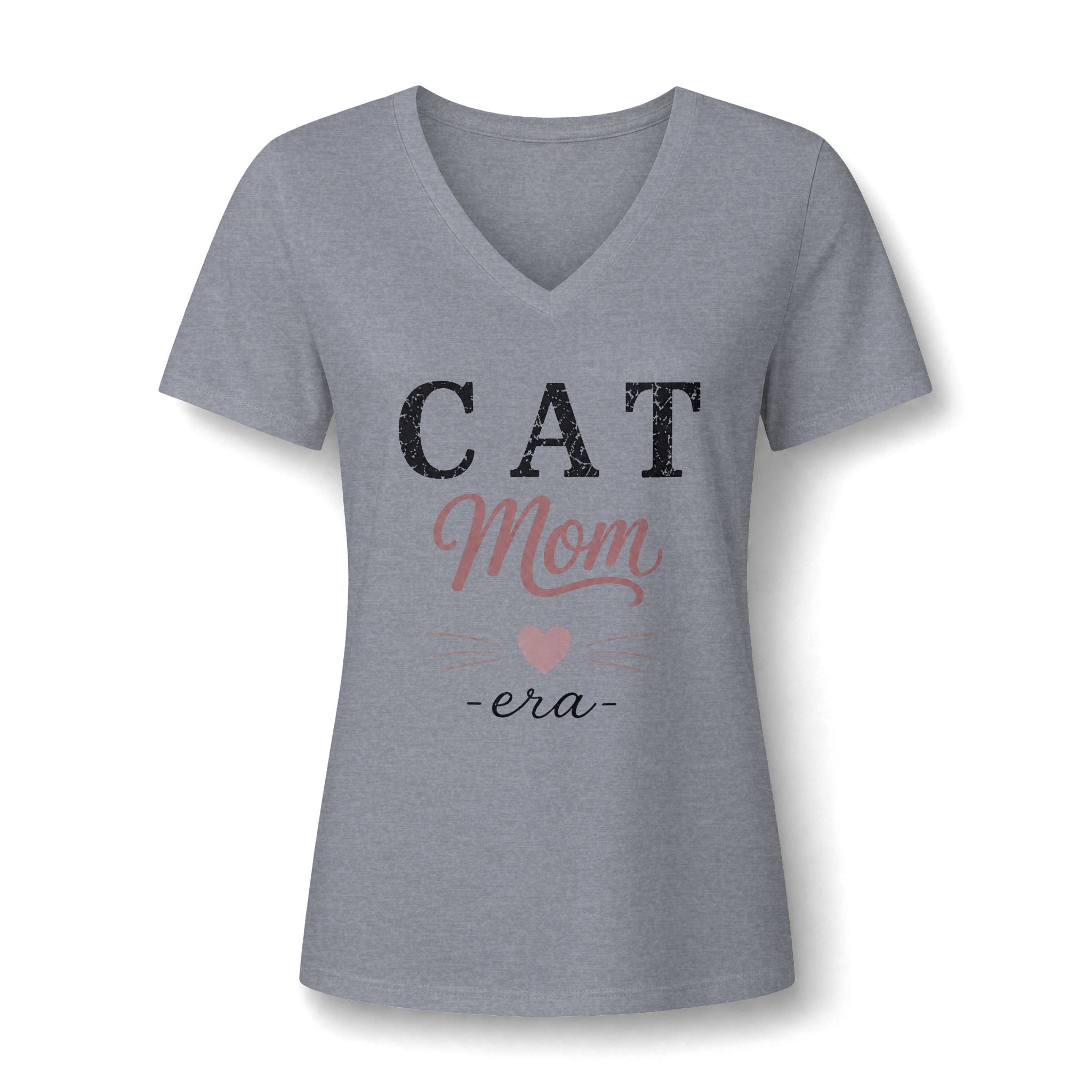 Cat Mom Era Vintage Graphic Tee | Blush