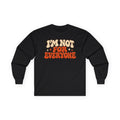 I’m Not For Everyone Retro Long Sleeve Shirt – Cream & Burnt Orange