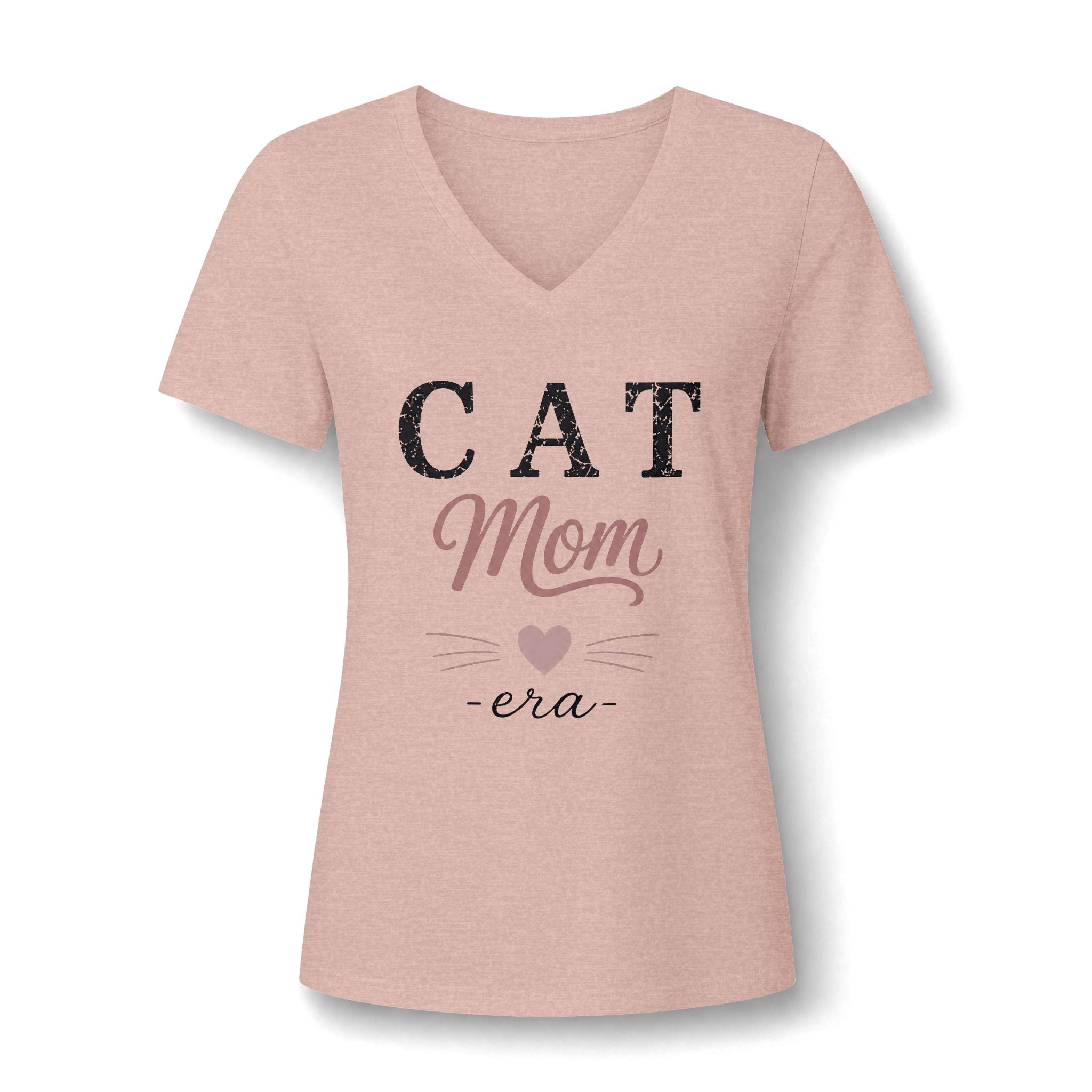Cat Mom Era Vintage Graphic Tee | Blush