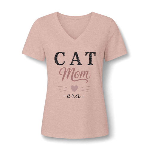 Cat Mom Era Vintage Graphic Tee | Blush