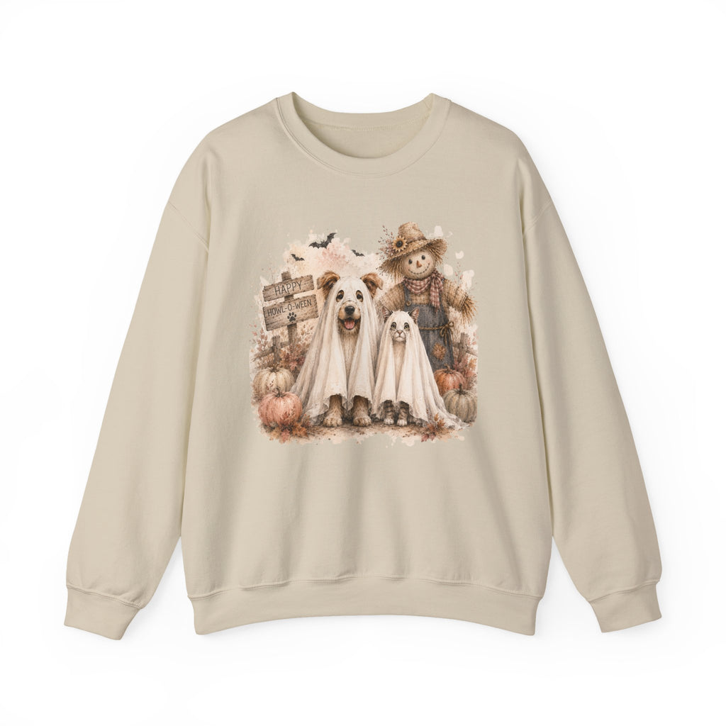 Spooky Paws Halloween Crewneck Sweatshirt | Cute Halloween Dogs