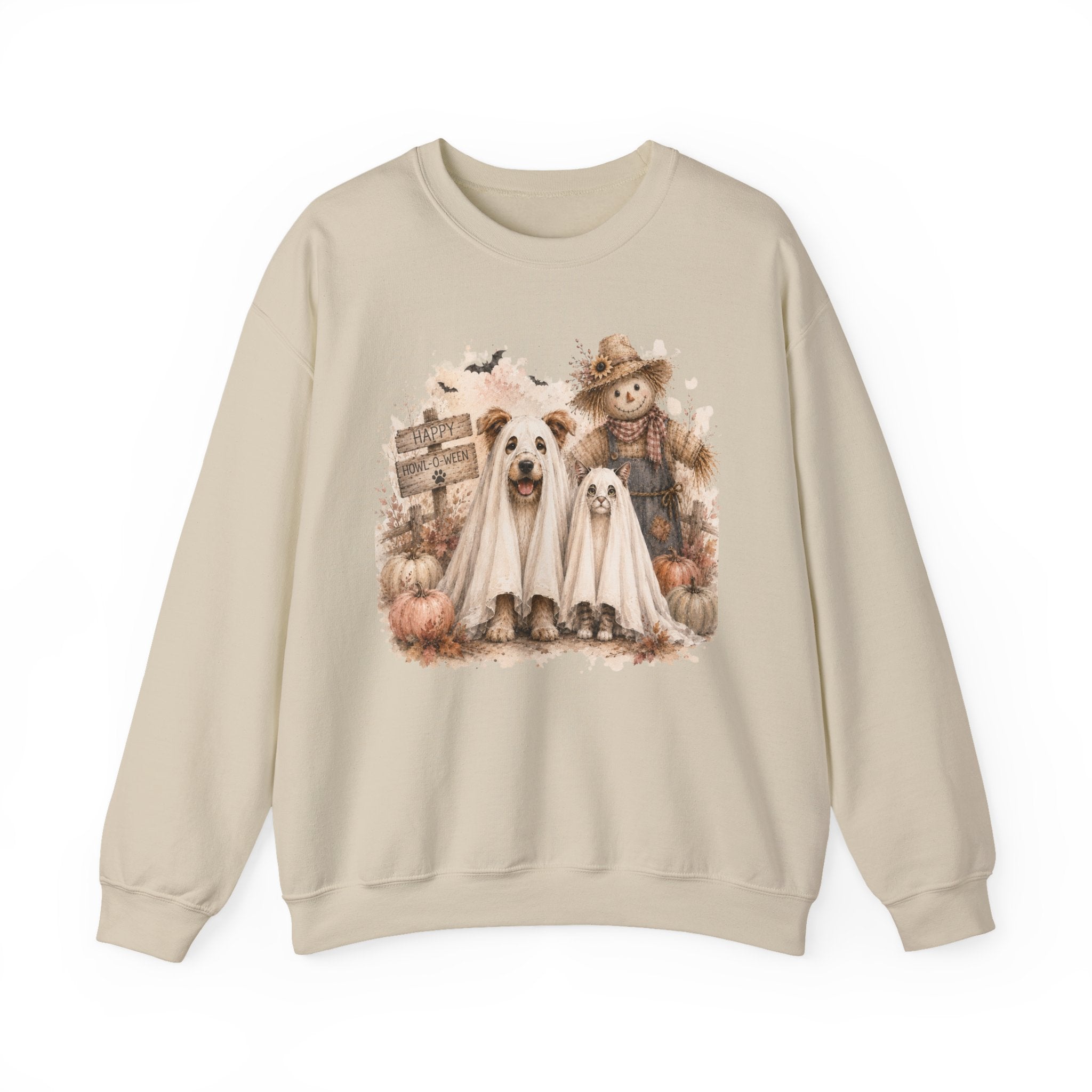 Spooky Paws Halloween Crewneck Sweatshirt | Cute Halloween Dogs
