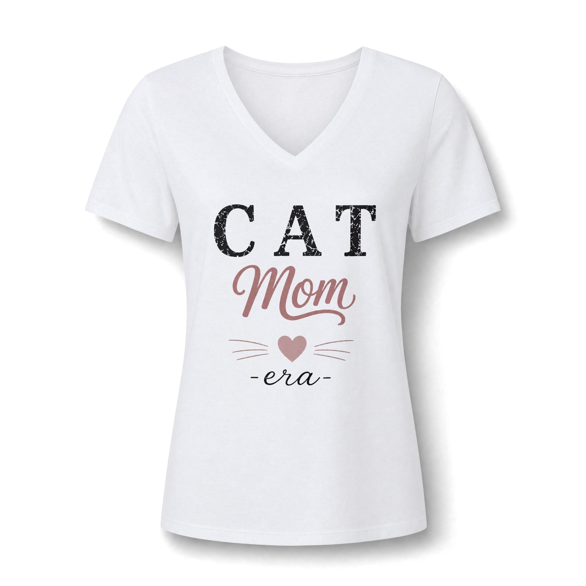 Cat Mom Era Vintage Graphic Tee | Blush