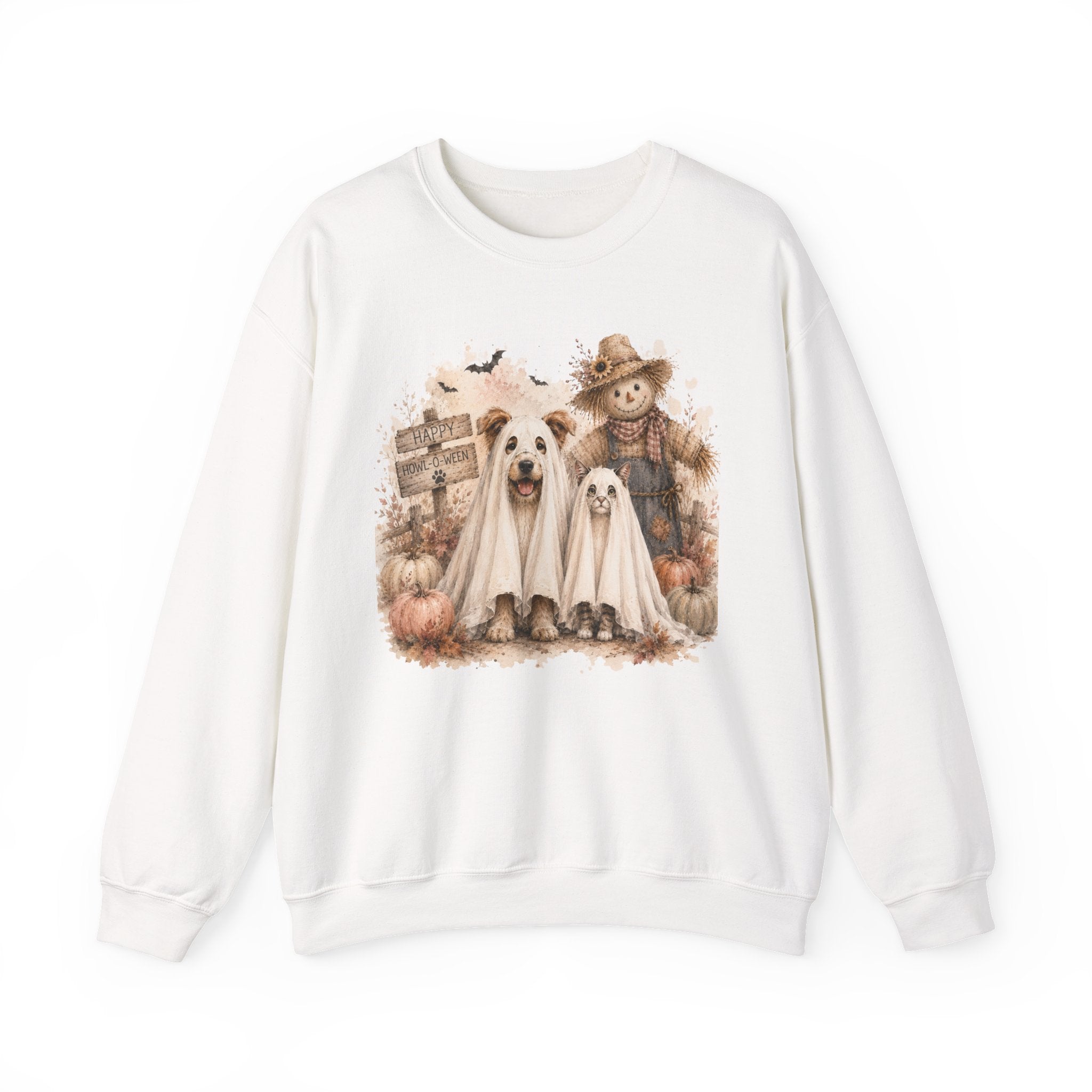 Spooky Paws Halloween Crewneck Sweatshirt | Cute Halloween Dogs